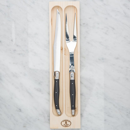 Grey Laguiole Carving Set