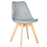 Grey Scandinavian Tulip Chair