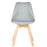 Grey Scandinavian Tulip Chair