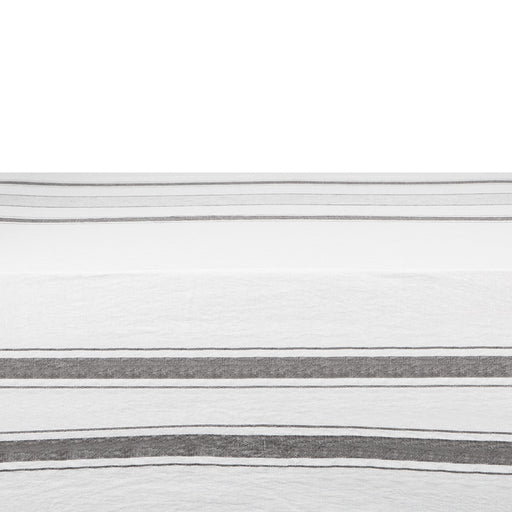 Grey Striped Nappe Tablecloth (67" x 98.5")