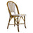 Grey, White & Beige Mediterranean Bistro Round Back Chair (I)