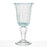 Hand Blown Light Blue Wine Glass