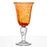 Hand Blown Orange Water Glass