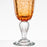 Hand Blown Orange Wine Glass