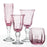 Hand Blown Pink Wine Glass