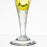 Hand Blown Yellow Champagne Flute