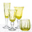 Hand Blown Yellow Champagne Flute