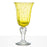 Hand Blown Yellow Water Glass