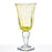 Hand Blown Yellow Wine Glass