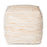 Handmade Abella Pouf (White) 