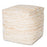 Handmade Abella Pouf (White) 