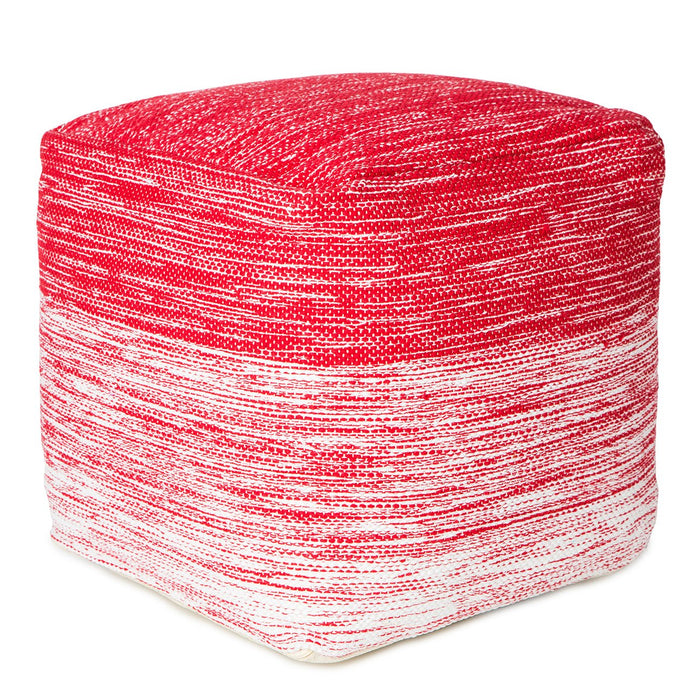 Handmade Delight Pouf (Red) 