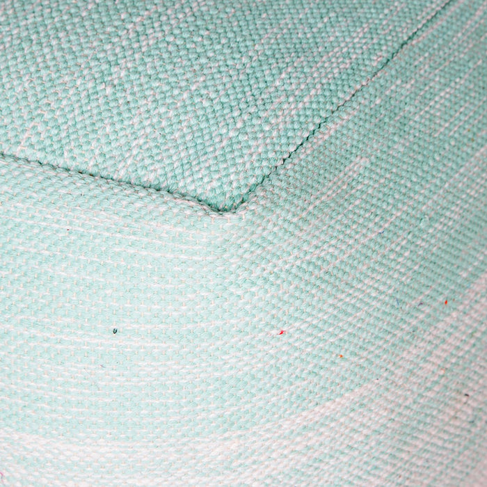 Handmade Delight Pouf (Turquoise)  