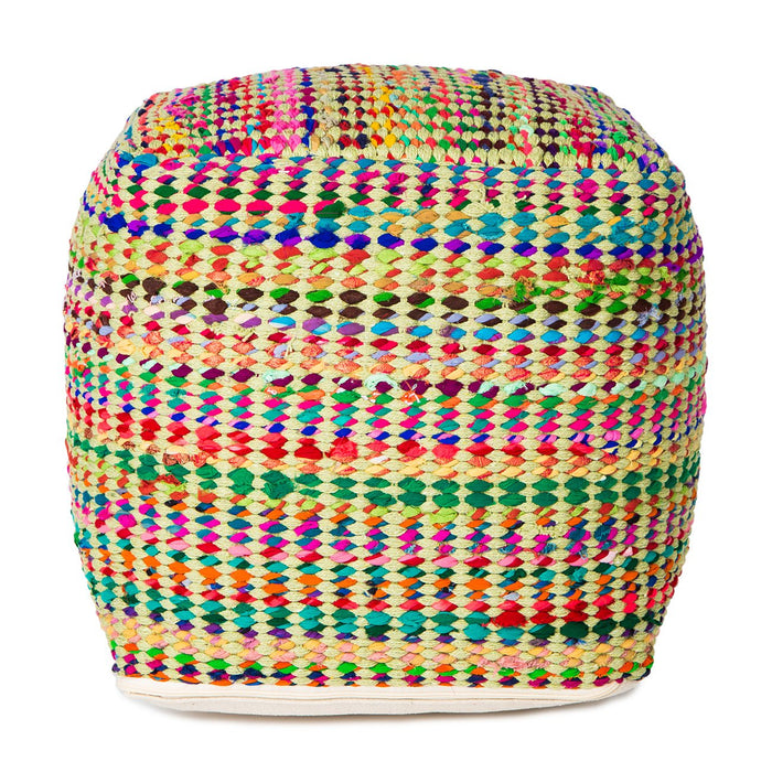 Handmade Madrid Pouf (Sage)  