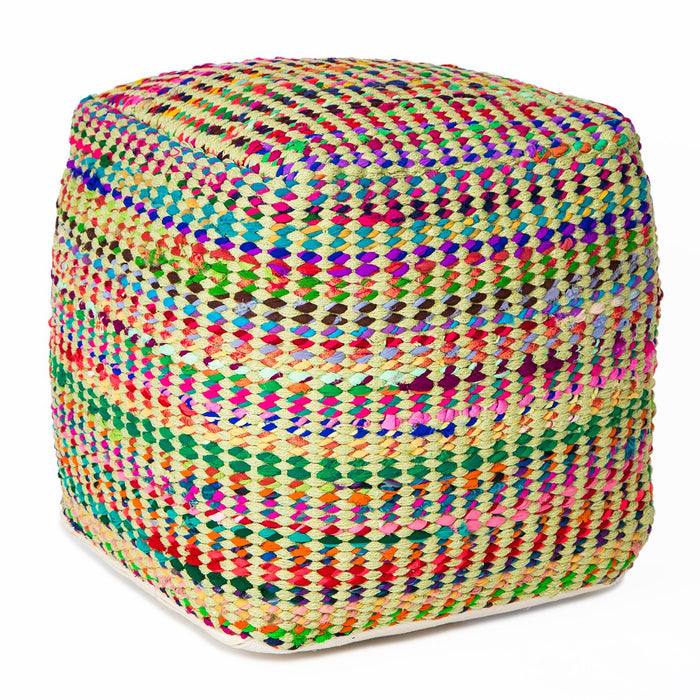 Handmade Madrid Pouf (Sage)  
