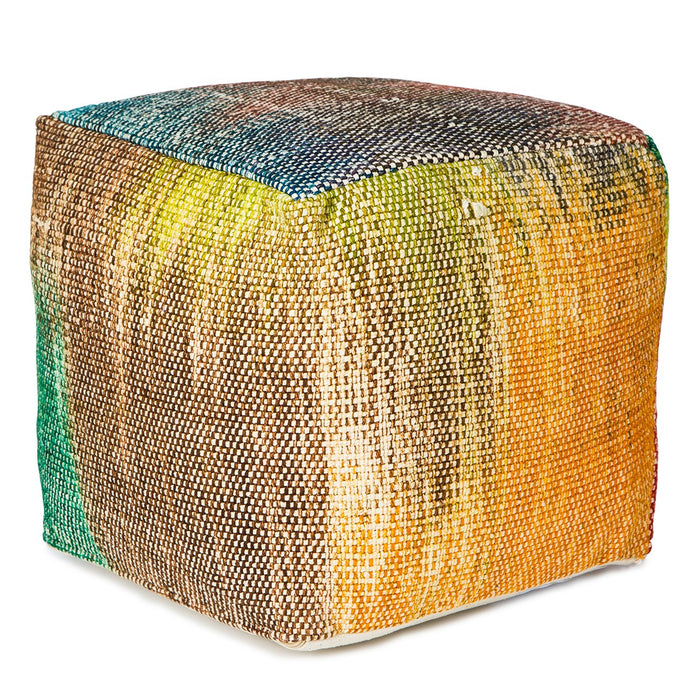 Handmade Rangoli Pouf  