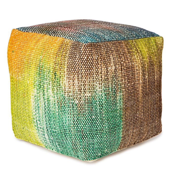 Handmade Rangoli Pouf  