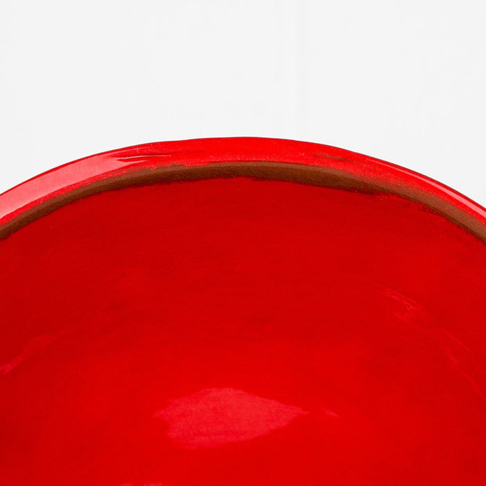 Handmade Red Dinner Plate