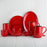 Handmade Red Dinner Plate