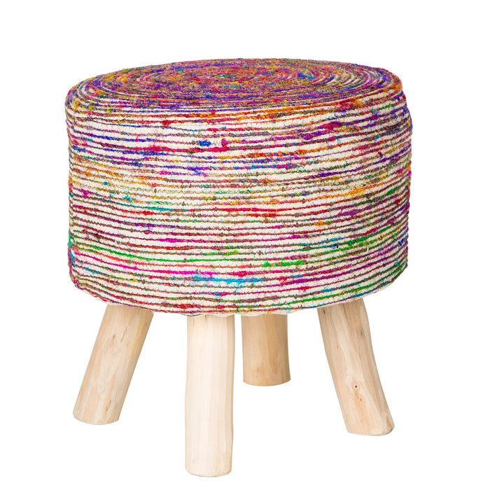 Handmade Silk Stool 