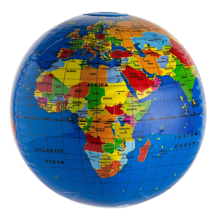 Inflatable Globe- Countries (Dark)