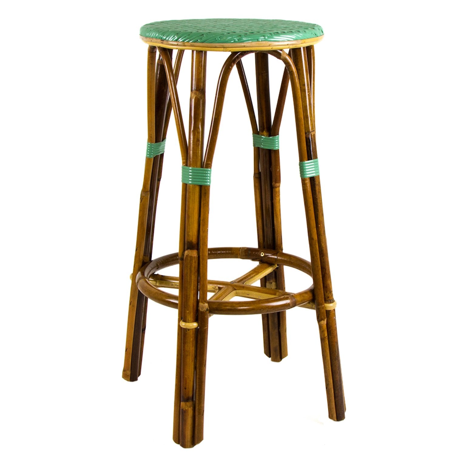 Jade Bar Height Mediterranean Bistro Bar Stool (29" h)