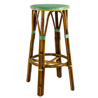 Jade Bar Height Mediterranean Bistro Bar Stool (29" h)
