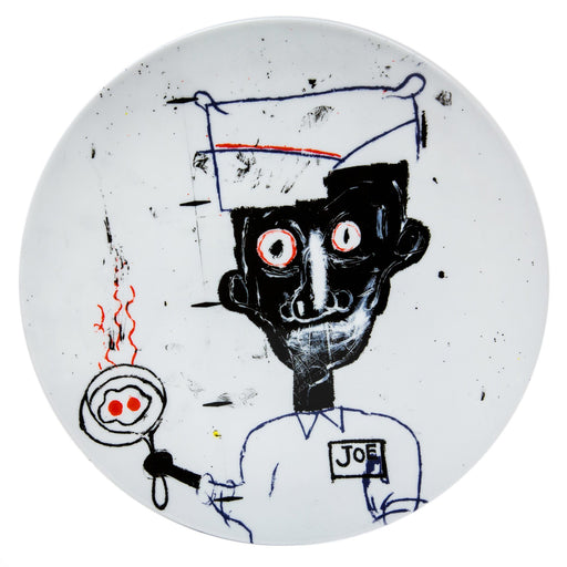 Jean-Michel Basquiat "Eyes & Eggs" Large Porcelain Plate (10.63"⌀)