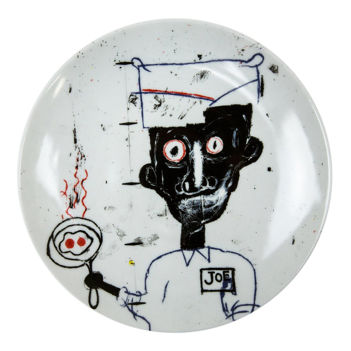 Jean-Michel Basquiat "Eyes & Eggs" Porcelain Plate (8.23"⌀)