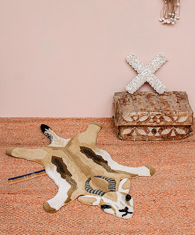Jumpy Springbok Animal Rug (Small)
