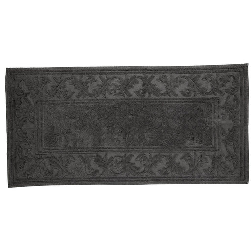 Large Black Renaissance Bath Mat (44x22")