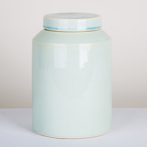 Large Light Blue Ceramic Pot