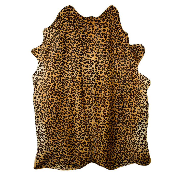 Leopard Print Brazilian Cowhide Rug