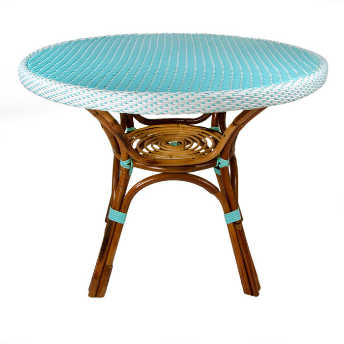 Light Azure Mediterranean Bistro Table (4 Seater)
