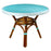 Light Azure Mediterranean Bistro Table (4 Seater)
