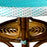 Light Azure Mediterranean Bistro Table (4 Seater)