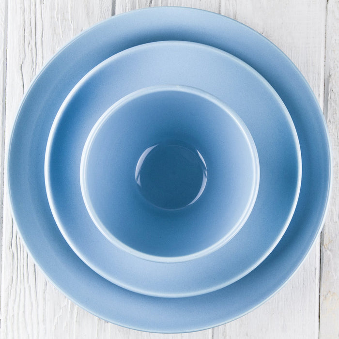 Light Blue Ceramic Alfa Dessert Plate (8.5"⌀)