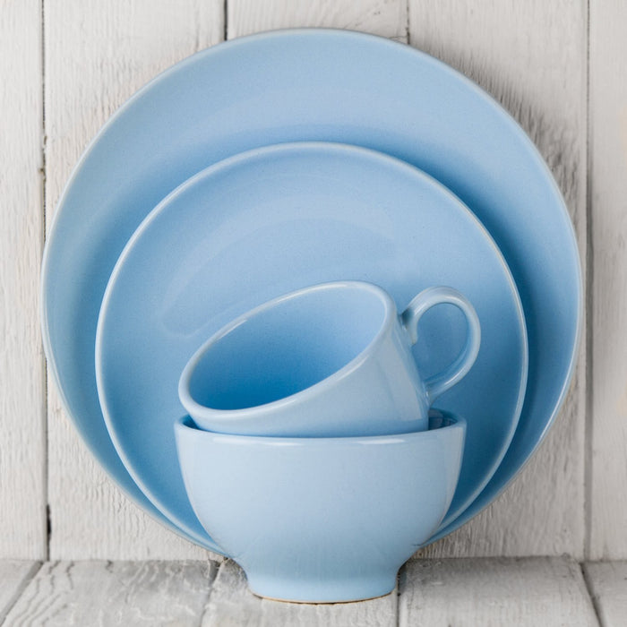 Light Blue Ceramic Alfa Dessert Plate (8.5"⌀)