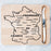 Map Cutting Board and White Laguiole Knife
