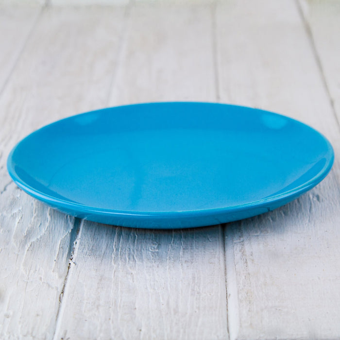 Medium Blue Ceramic Alfa Dessert Plate (8.5"⌀)
