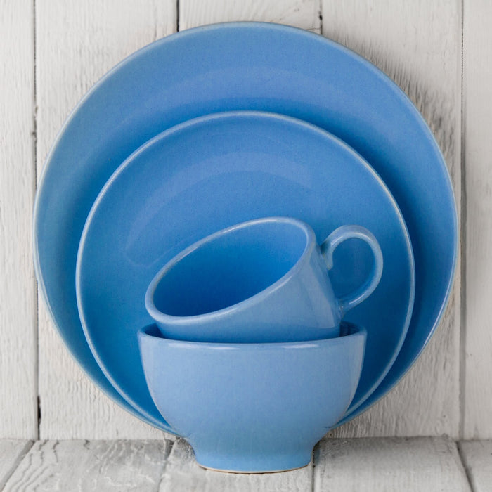 Medium Blue Ceramic Alfa Dinner Plate (10.5"⌀)