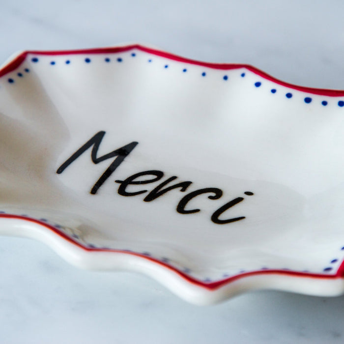 Merci Ceramic Trinket Dish