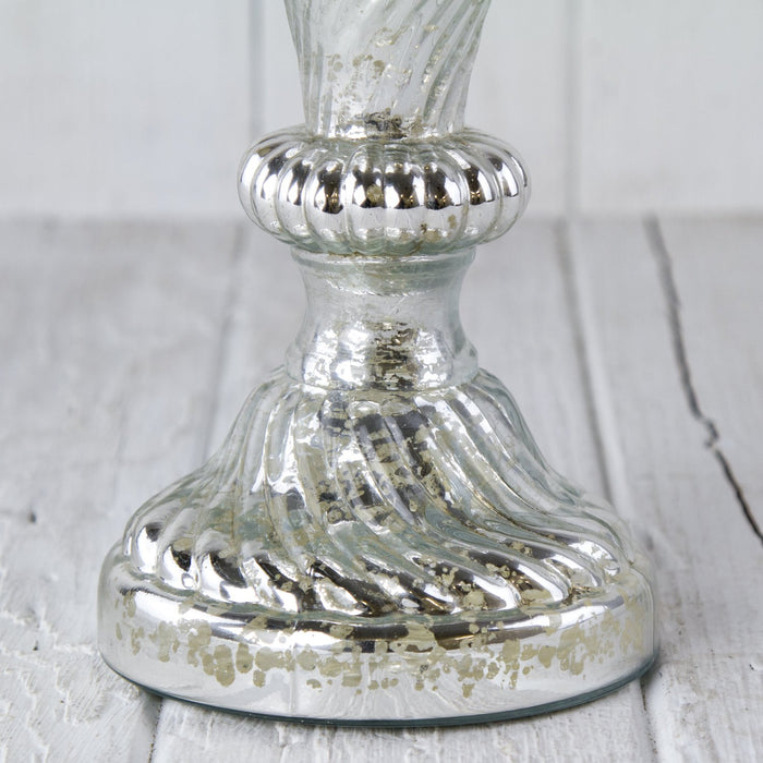 Mercury Glass Lamp Candle Holder with Shade