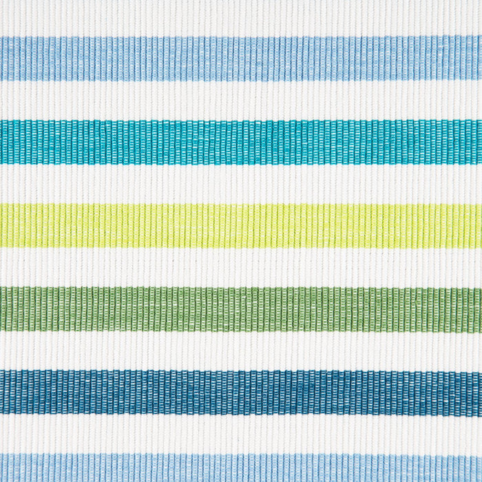 Multi-Colored Striped 100% Cotton Rep Weave Placemat (19.25" x 13")