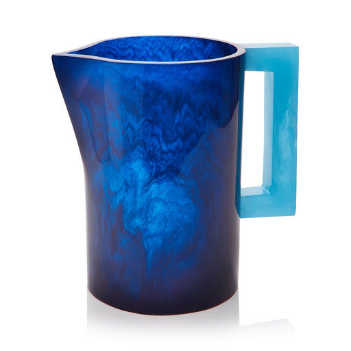 Navy and Sky Blue Resin Pitcher