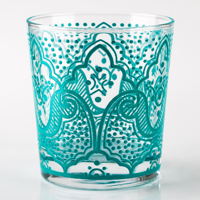 Ocean Blue Chiba Moroccan Tea Glass