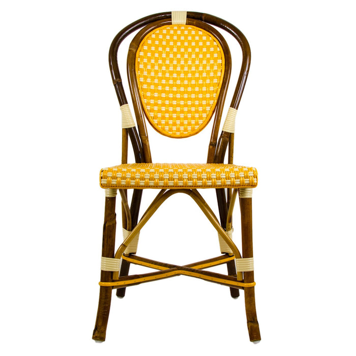 Ochre & Cream Mediterranean Bistro Chair (B)