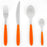 Orange 24 Piece Italian Place Setting