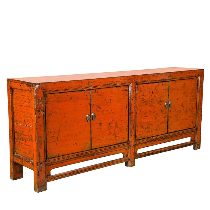 Orange 4-Door Buffet  