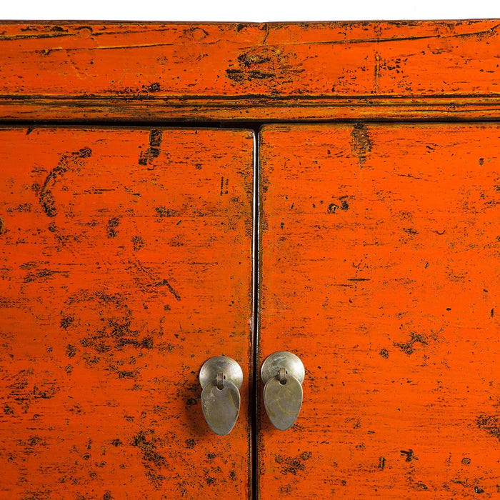 Orange 4-Door Buffet  